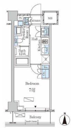 ラティエラ武蔵小杉 431 間取り図