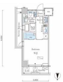 ラティエラ武蔵小杉 427 間取り図
