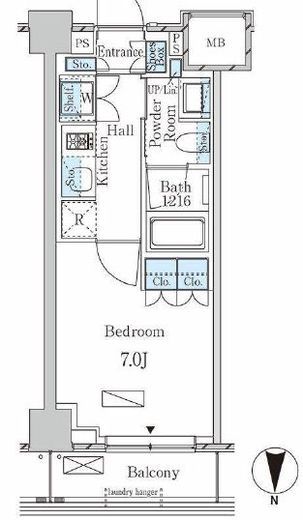 ラティエラ武蔵小杉 425 間取り図