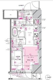 ピアース新宿三丁目 6階 間取り図