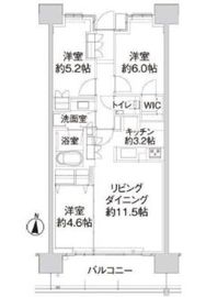 パークホームズ亀有ガーデンズコート 5階 間取り図