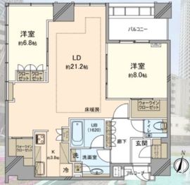 白金ザ・スカイ 5階 間取り図