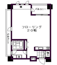 代官山デュープレックス 13階 間取り図