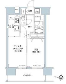 パークキューブ板橋本町 1106 間取り図