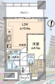 白金ザ・スカイ 4階 間取り図