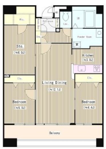 クレアールフレスカ 805 間取り図