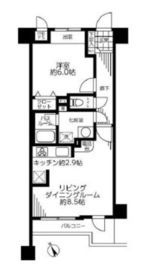 ライオンズマンション広尾南 4階 間取り図