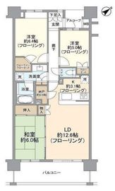 小石川ザ・レジデンスウエストスクエア 4階 間取り図