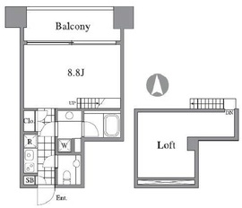 RIZ高輪 505 間取り図