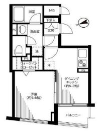 銀座レジデンス伍番館 4階 間取り図