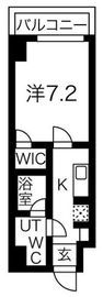 プレール・ドゥーク菊川 5階 間取り図