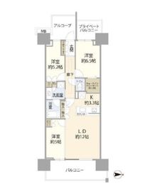 グランドメゾン品川シーサイドの杜 12階 間取り図