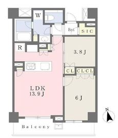 ブリリア目黒青葉台 4階 間取り図