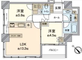 ザ・ヒルトップタワー高輪台 3階 間取り図
