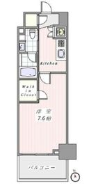 クレイシア新宿パークコンフォート 8階 間取り図