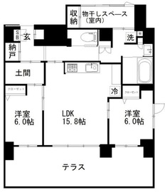 オーギュメント牛込神楽坂 101 間取り図