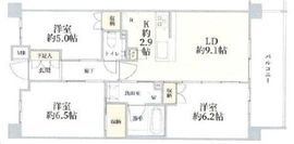 リビオ荻窪レジデンス 2階 間取り図