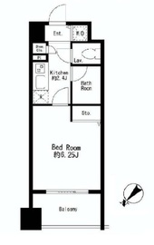 プライムアーバン日本橋茅場町 1107 間取り図