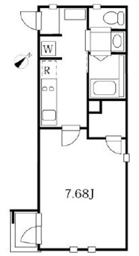 モダンアパートメント武蔵小山 104 間取り図