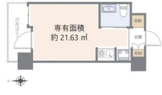 ルネ御苑プラザ 9階 間取り図