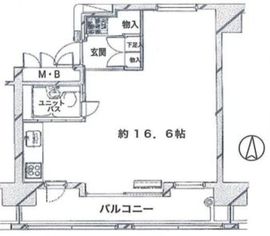 ルネ御苑プラザ 10階 間取り図
