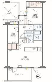 プラウド成城 4階 間取り図