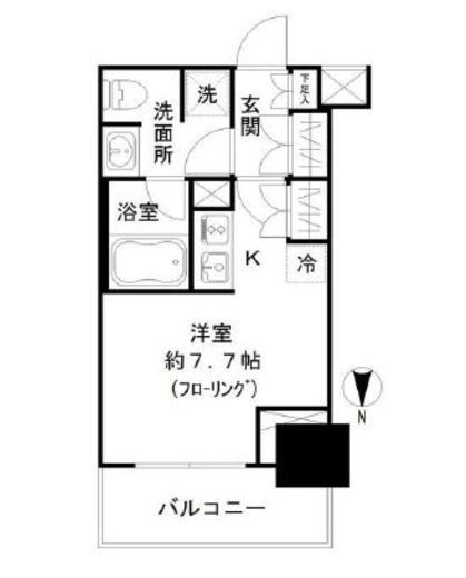 ザ・パークワンズ芝公園 3階 間取り図