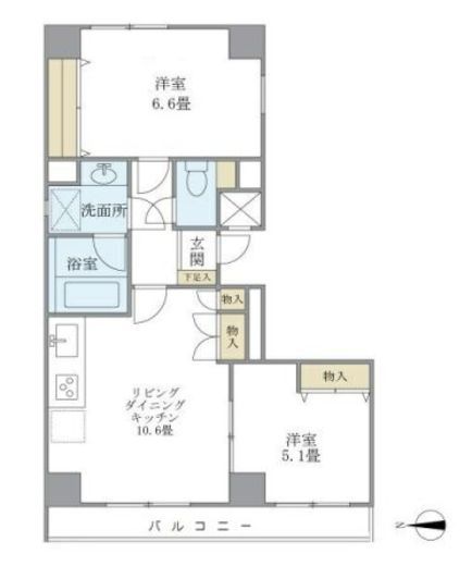 アルテール両国 201 間取り図