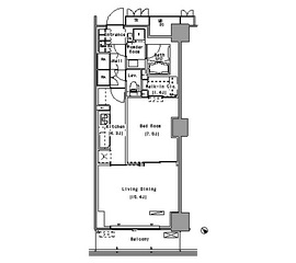 ジェイパーク南麻布 1601 間取り図