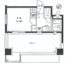 ベルファース渋谷 504 間取り図