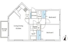 恕庵南麻布 101 間取り図