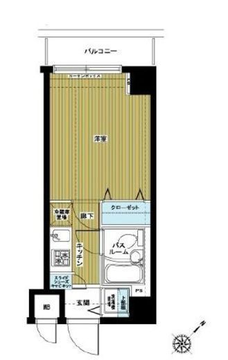 アヴァンティーク東銀座 5階 間取り図