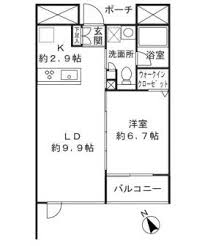 プライムアーバン市谷仲之町 309 間取り図