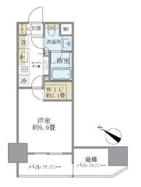 パークリュクス東麻布mono 12階 間取り図