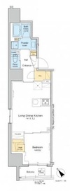 プラウドフラット文京千駄木 402 間取り図