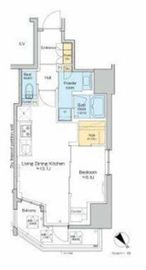 プラウドフラット文京千駄木 401 間取り図