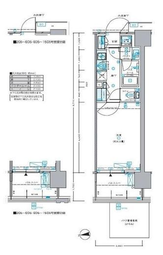 セントラルプレイス新宿御苑前 2階 間取り図