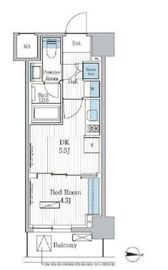パークアクシス東陽町レジデンス 405 間取り図