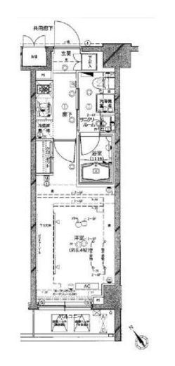 ステージグランデ茅場町 3階 間取り図