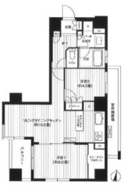 コスモリード原宿 504 間取り図