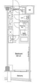 ザ・パークハビオ渋谷クロス 607 間取り図