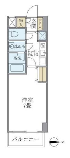 北品川アパートメント 303 間取り図
