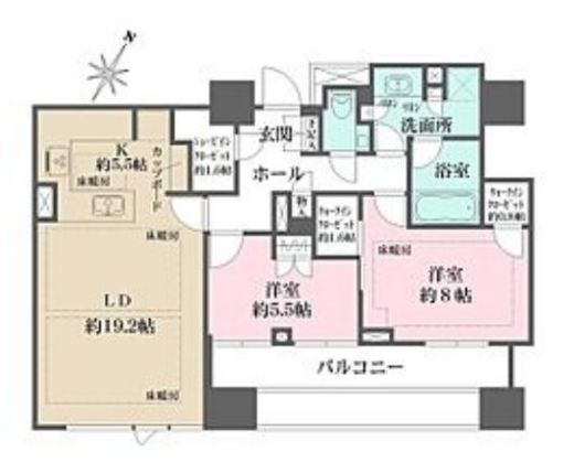 パークコート千代田四番町 11階 間取り図
