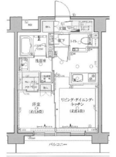 クリオ武蔵小杉ガーデンマークス 3階 間取り図