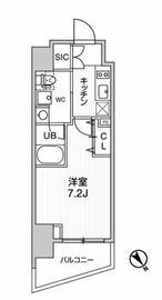 ステージファースト浅草橋Ⅲ 2階 間取り図