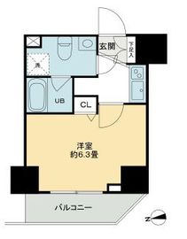 KDXレジデンス文京湯島 3階 間取り図