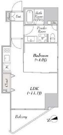 ミリアレジデンス新宿御苑Ⅱ (MYRIA RESIDENCE Shinjyuku GyoenⅡ) 802 間取り図