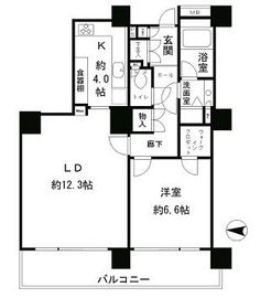 リバーポイントタワー 1510 間取り図