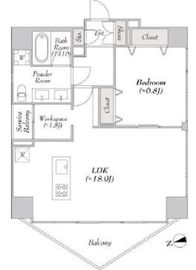ミリアレジデンス新宿御苑Ⅱ (MYRIA RESIDENCE Shinjyuku GyoenⅡ) 1101 間取り図