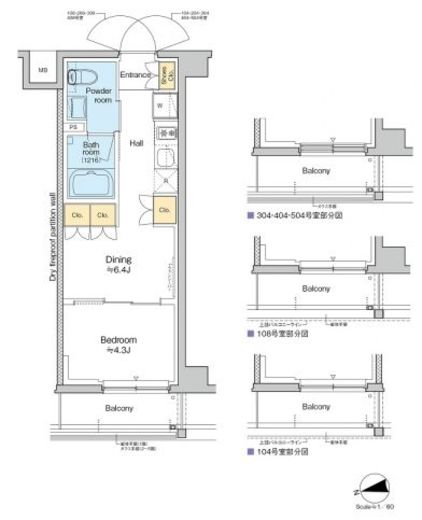 RESIDENCE KOENJI 306 間取り図